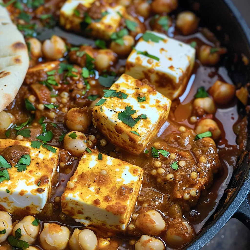 Feta Rôti Sauce Indienne Ultra Simple