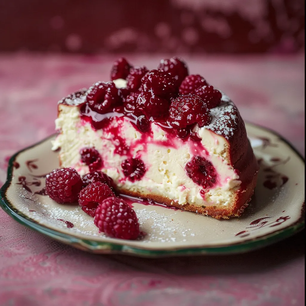 Fondant Ricotta Framboises Facile
