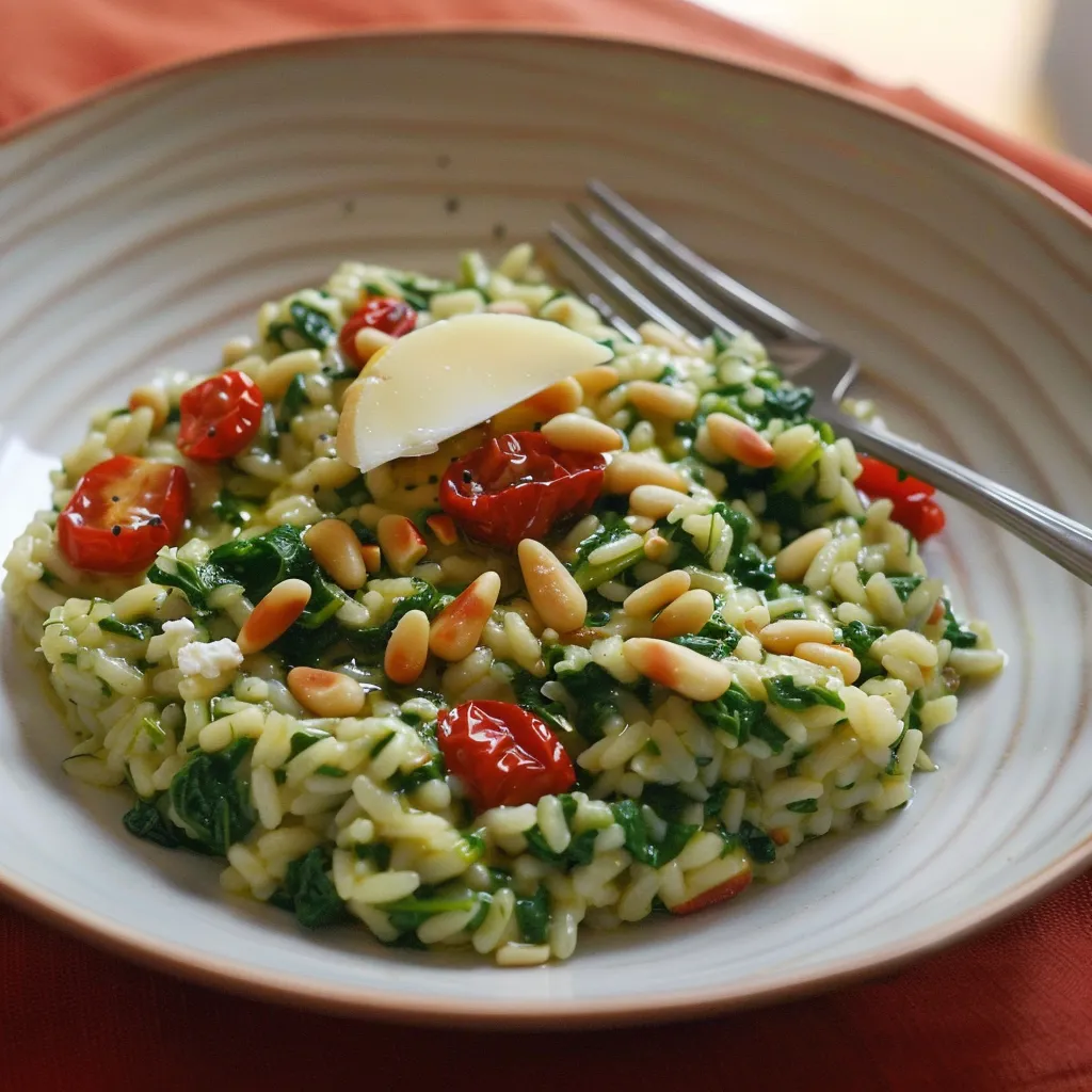 Risotto aux Épinards et Chèvre : Version Gastronomique