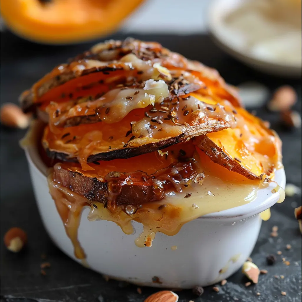 Gratin de patates douces au comté