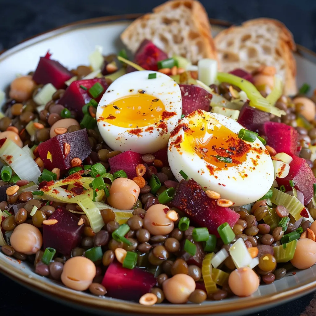 Salade de Lentilles du Puy aux Légumes d'Hiver