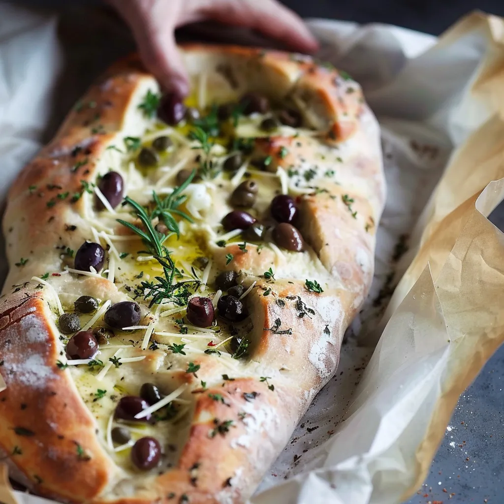 Pain aux Olives et Fromage à la Provençale