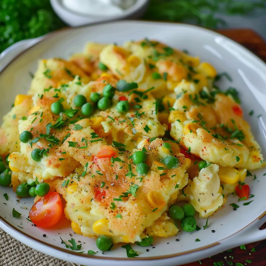 Schmarrn aux Légumes et Sauce Parfumée (Inspiré d'un Plat Allemand)