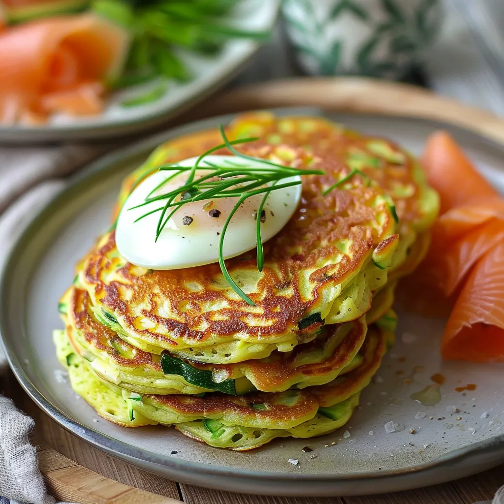 Pancakes revisités à la courgette