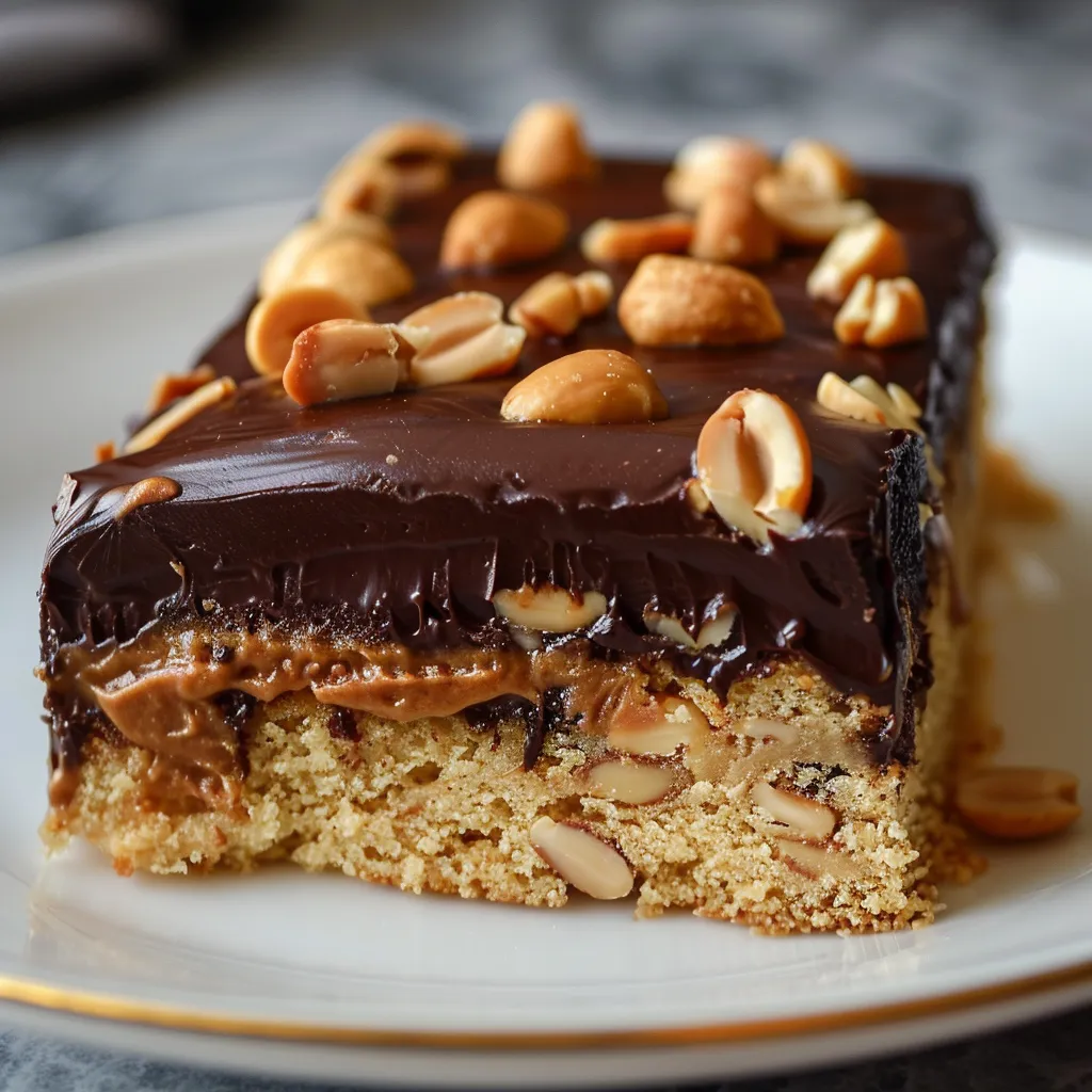 Délicieux gâteau chocolat et beurre de cacahuète