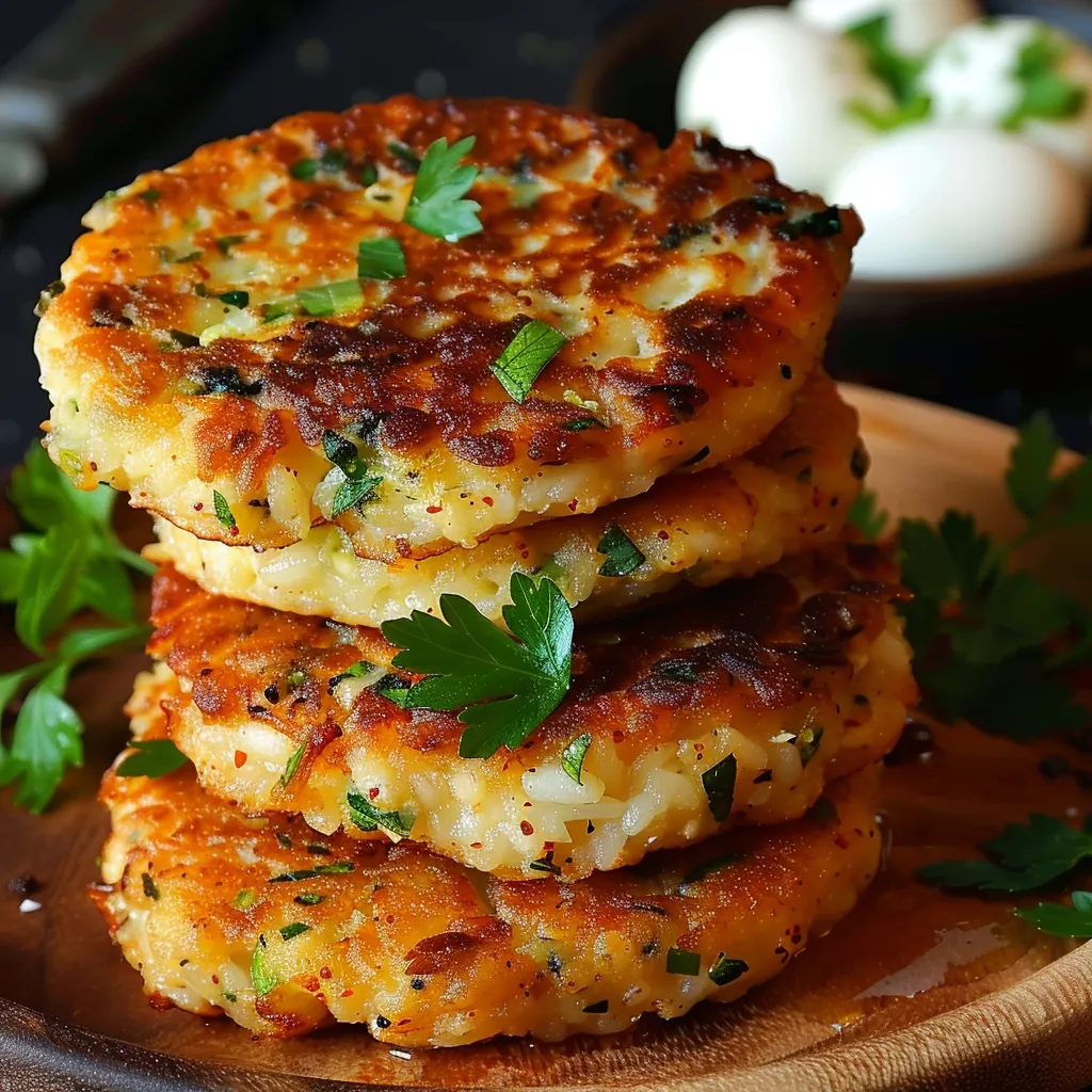 Croquettes de riz avec fromage