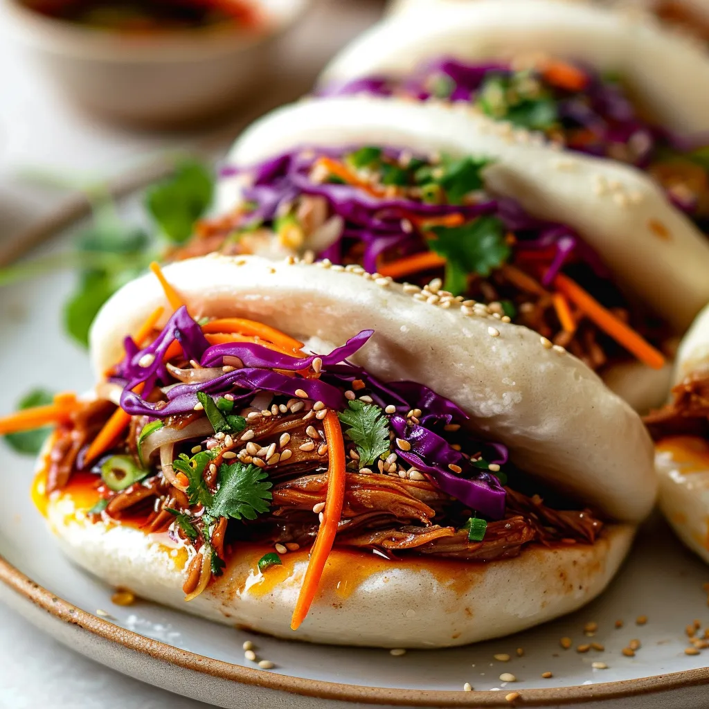 Savoureux Gua Bao vapeur