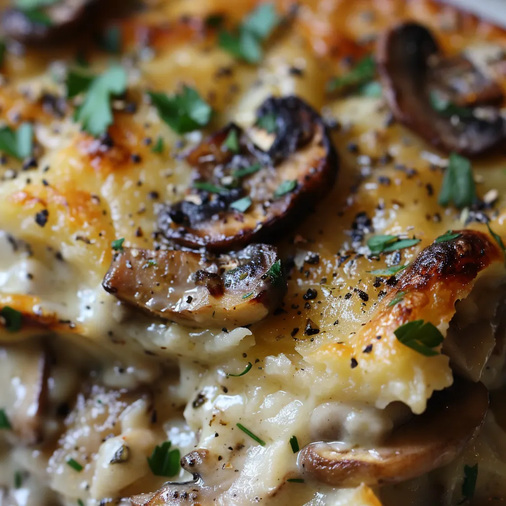 Gratin de Champignons Léger