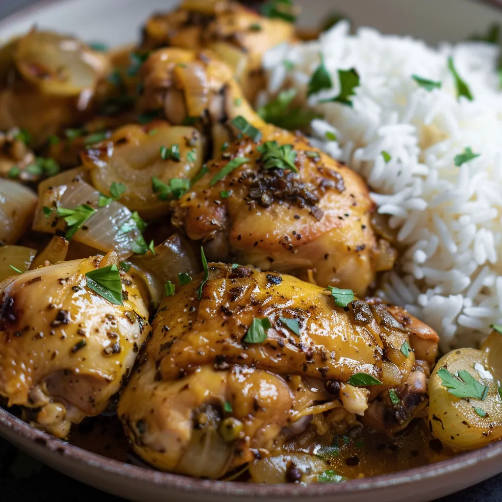 Poulet Yassa Traditionnel à la Française