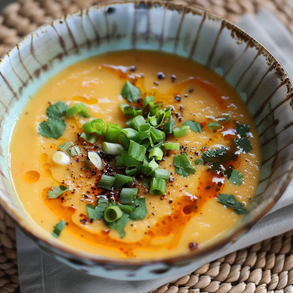 Velouté de carottes au miso fait maison