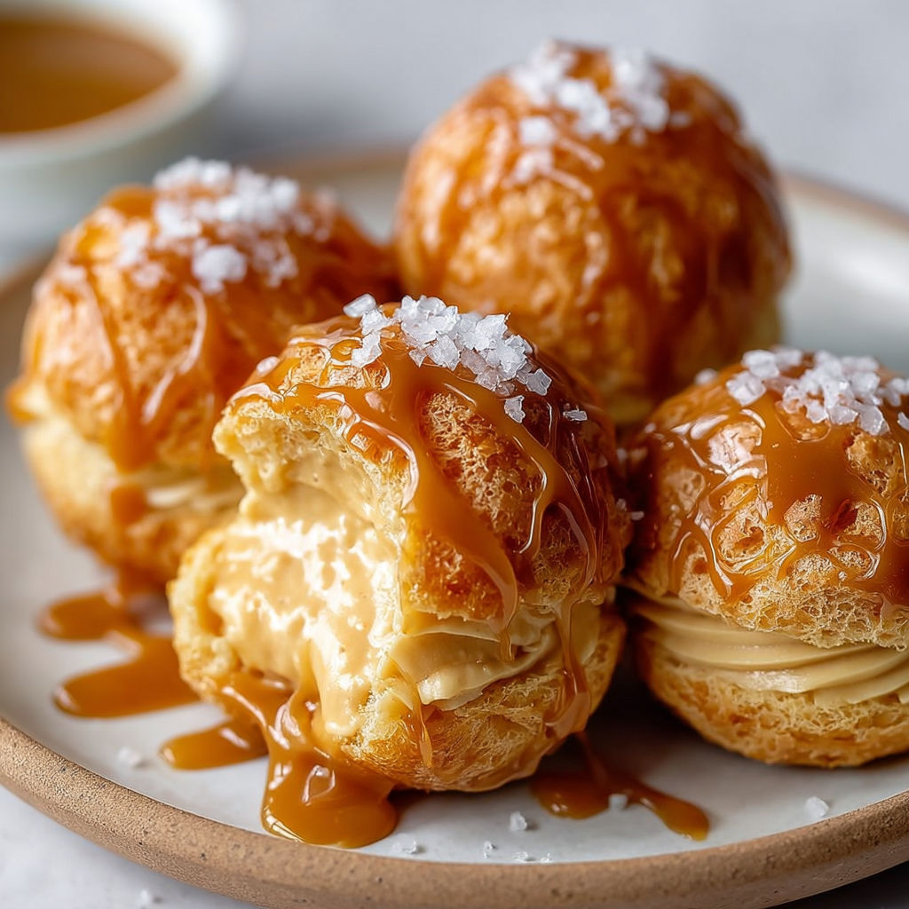 Choux moelleux au caramel cœur fondant, plaisir facile pour tous.