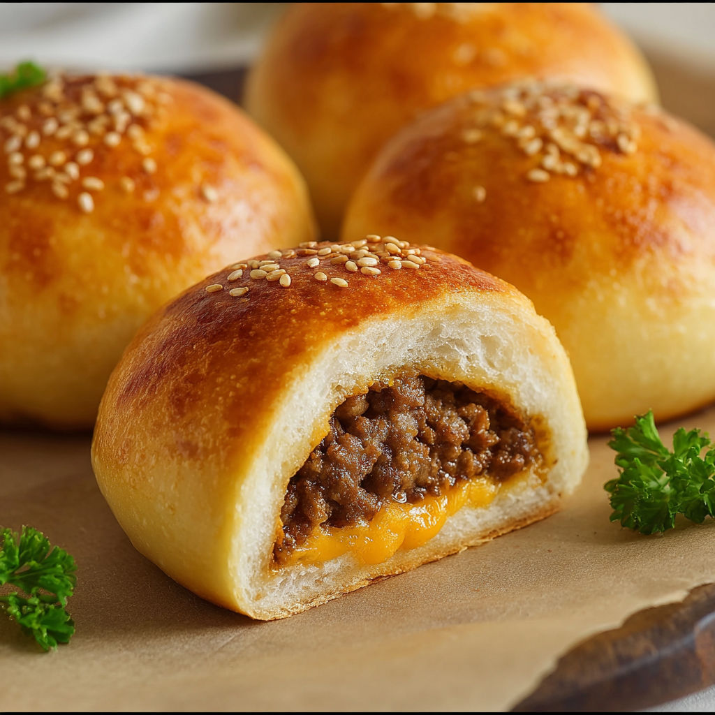 Pain Farci à la Viande et au Fromage, plat bien gourmand à découvrir sans hésiter.