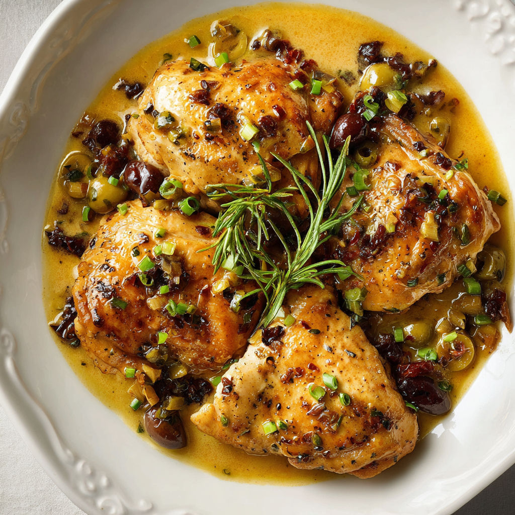 Poulet doré, herbes fraîches et légumes savoureux dans l’assiette.