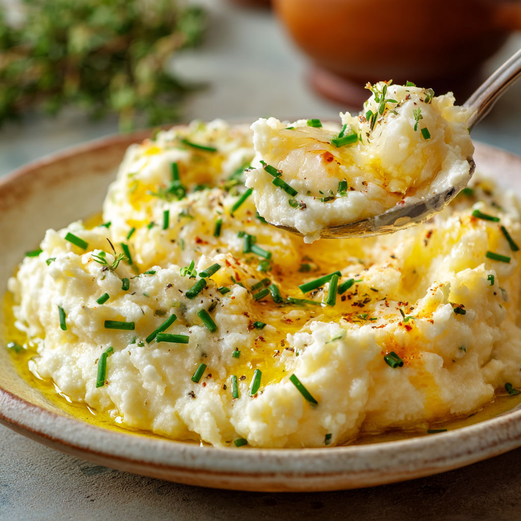 Petite casserole de brandade de cabillaud, pommes moelleuses, herbes fraîches dedans.