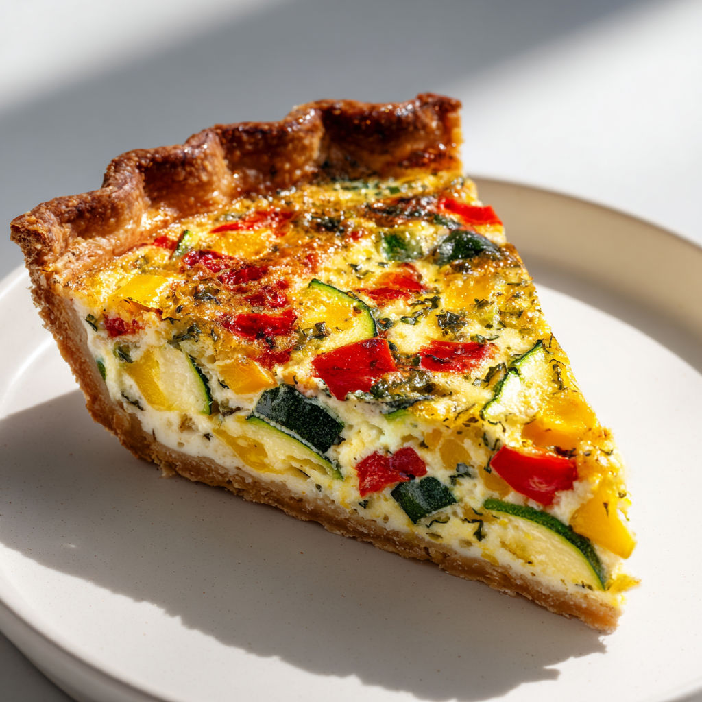 Quiche estivale courgette tomate qui donne envie
