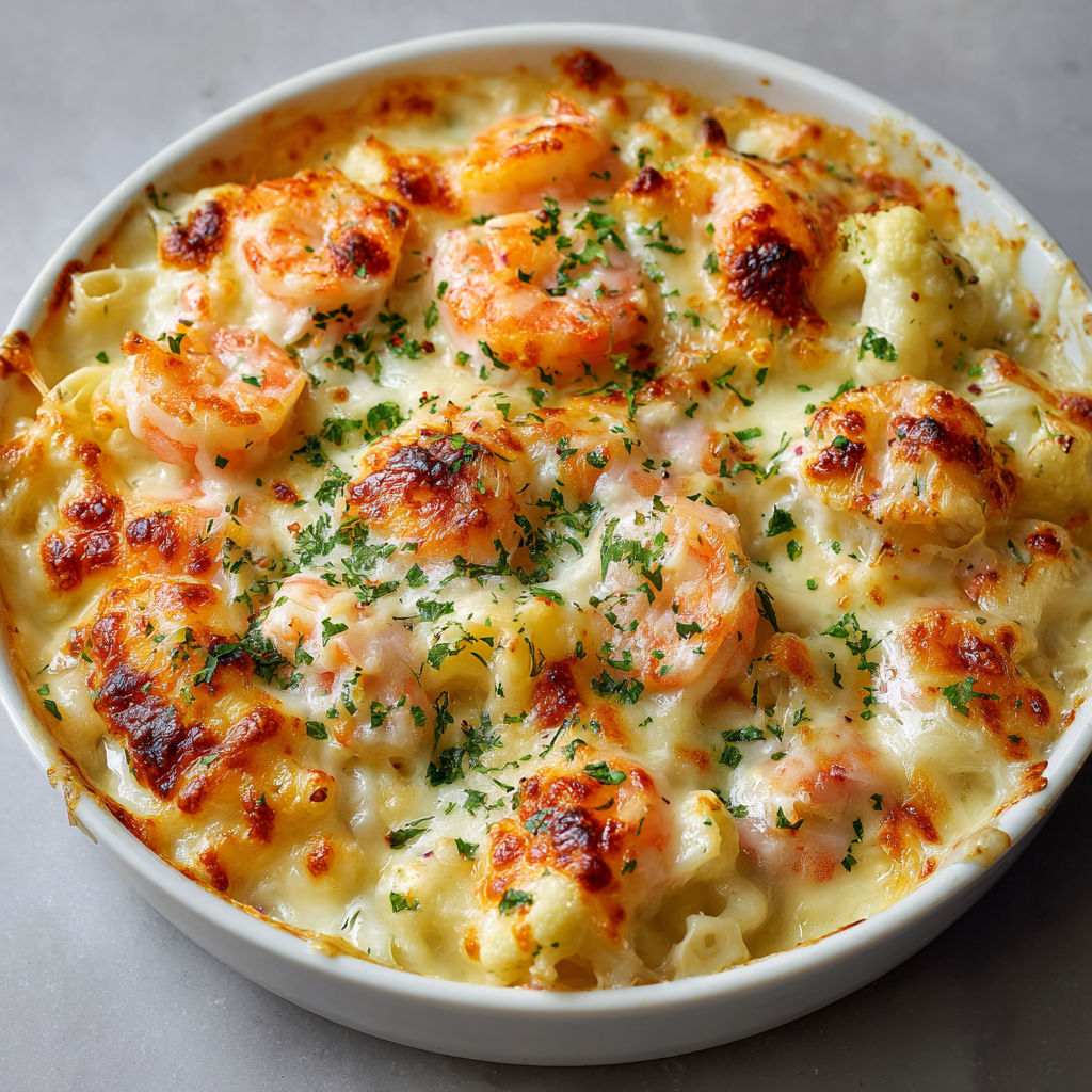 Gourmand Gratin fruits de mer & chou-fleur tout simple