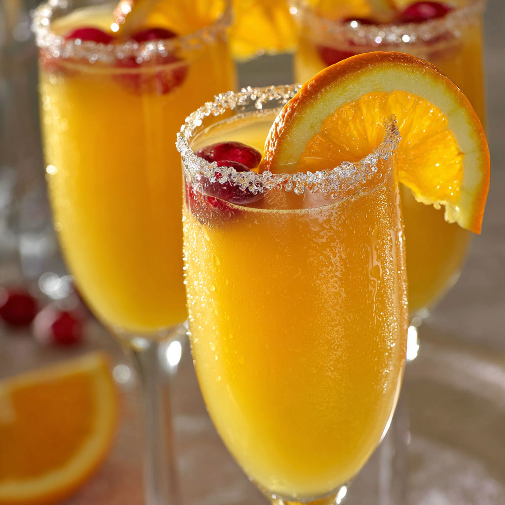 Grand punch coloré avec option rhum ou version enfant, prêt pour Noël.