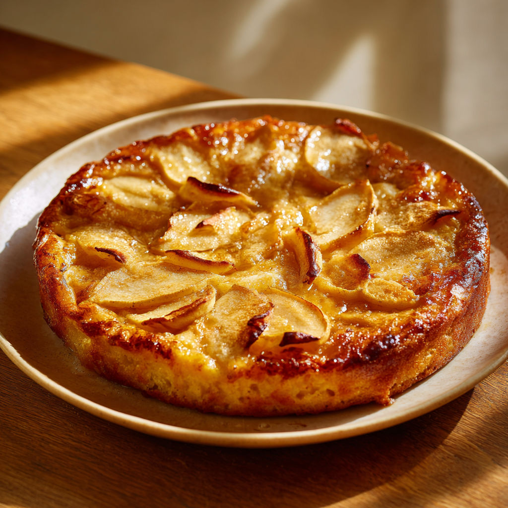 Gâteau à la Poêle aux Pommes tout Doux et Gourmand.