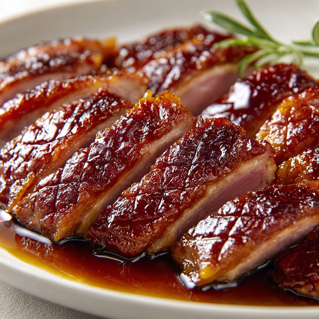 Magret de Canard Glacé au Miel et Balsamique.