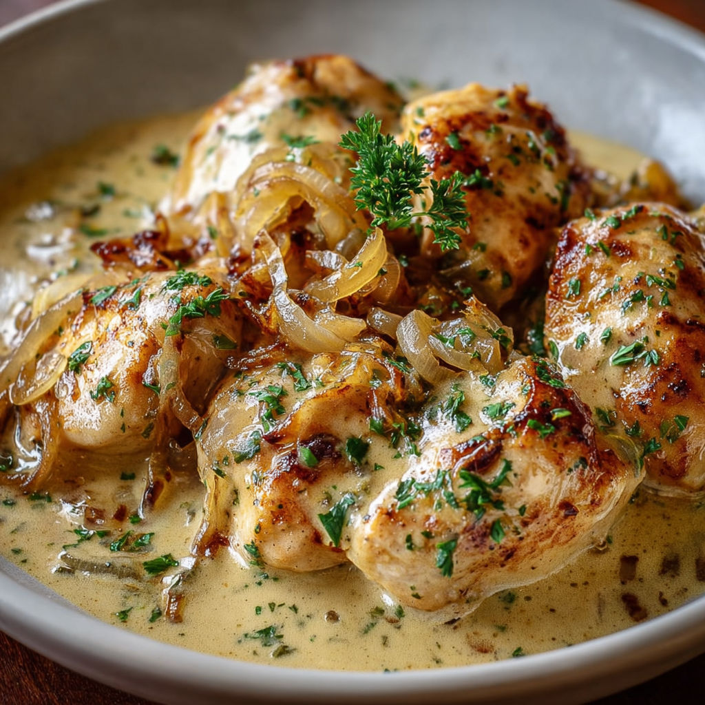 Aiguillettes dorées sauce bière-crème onctueuse.