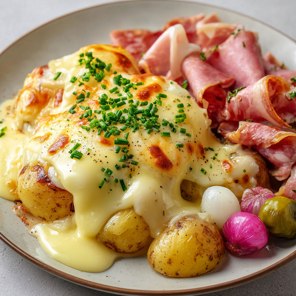 Explosion de saveurs avec Raclette et Condiments Fins.