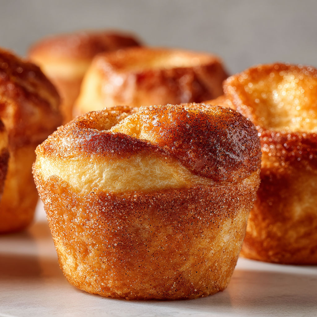 Muffins Pain Perdu Ultra Gourmands, Cannelle et Caramel.