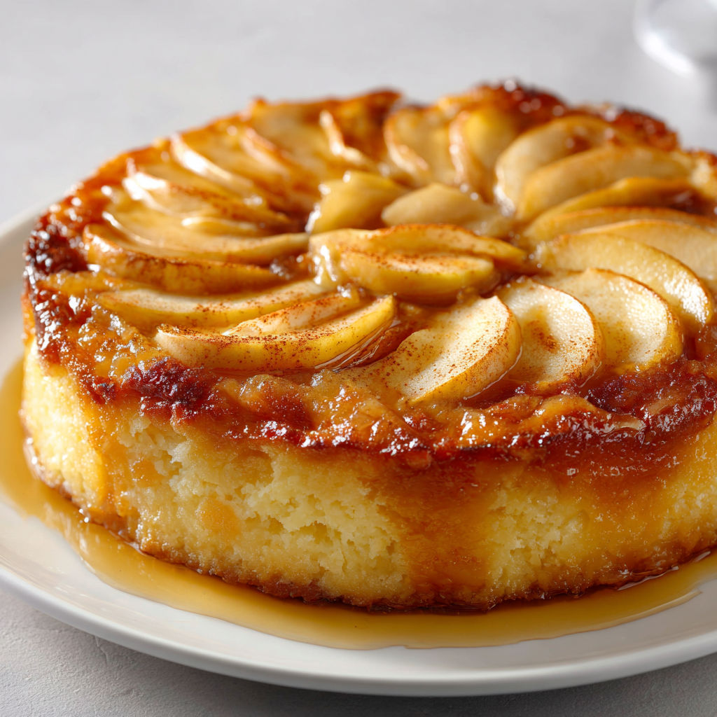 Délicieux flan moelleux aux pommes façon alsacienne, partagé en famille.
