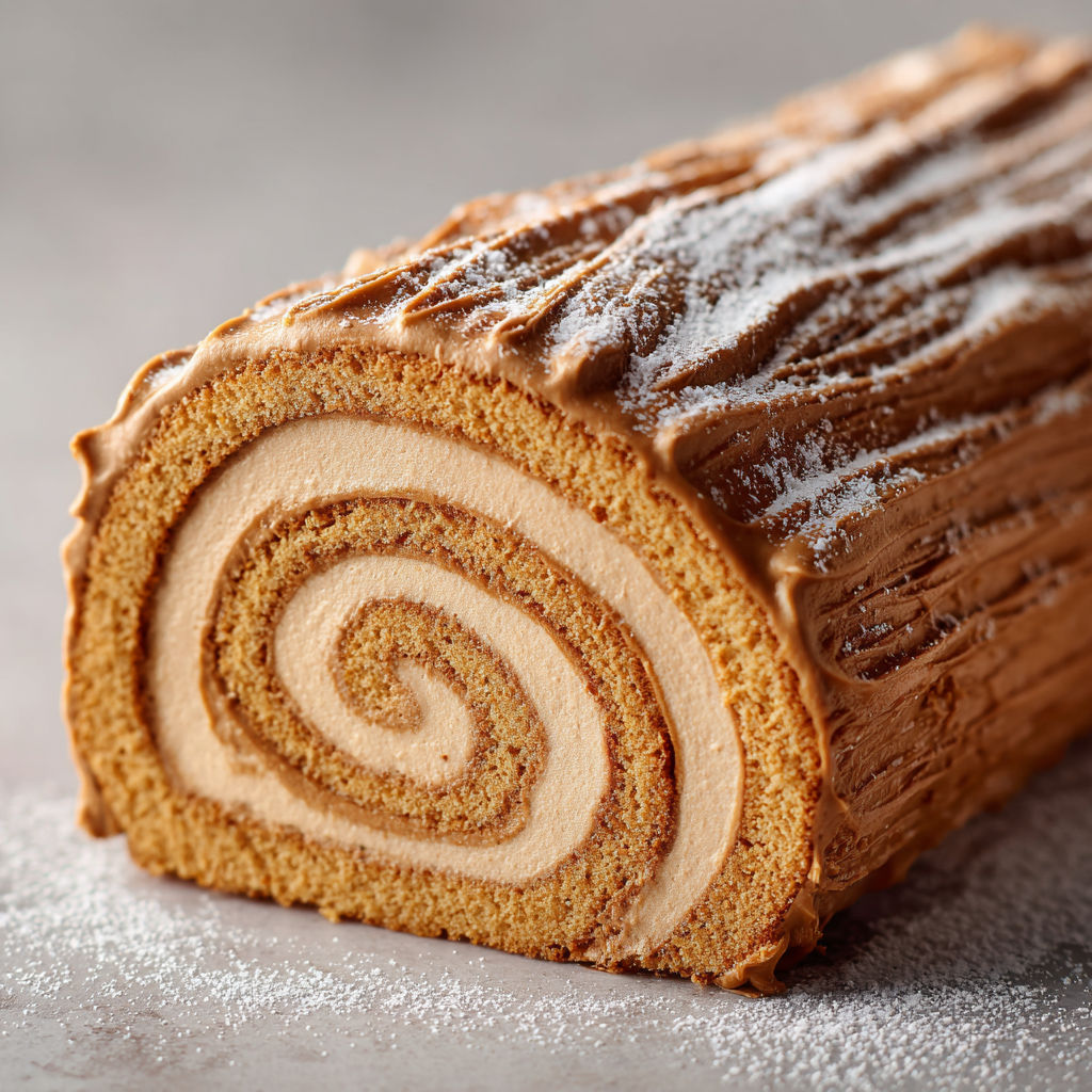 Bûche de Noël Caféultra gourmande et légère.