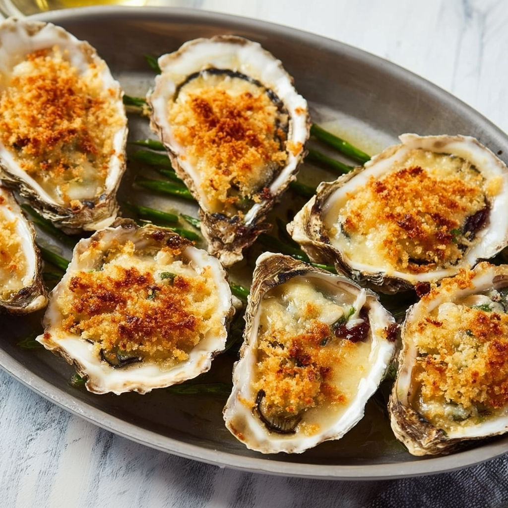 Huîtres Gratinées Dorées : Apéritif Chic à Partager.