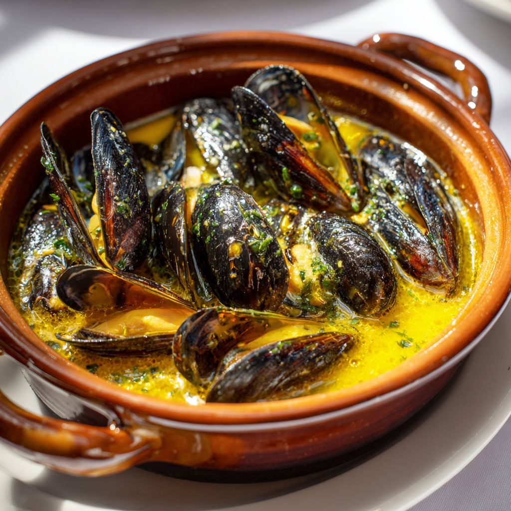 Bol de Moules Onctueuses au Safran.
