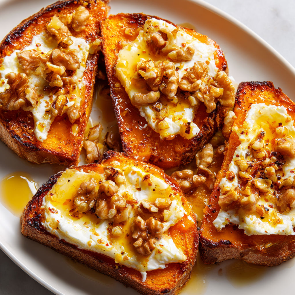 Butternut rôti ultra gourmand avec camembert fondant et miel.