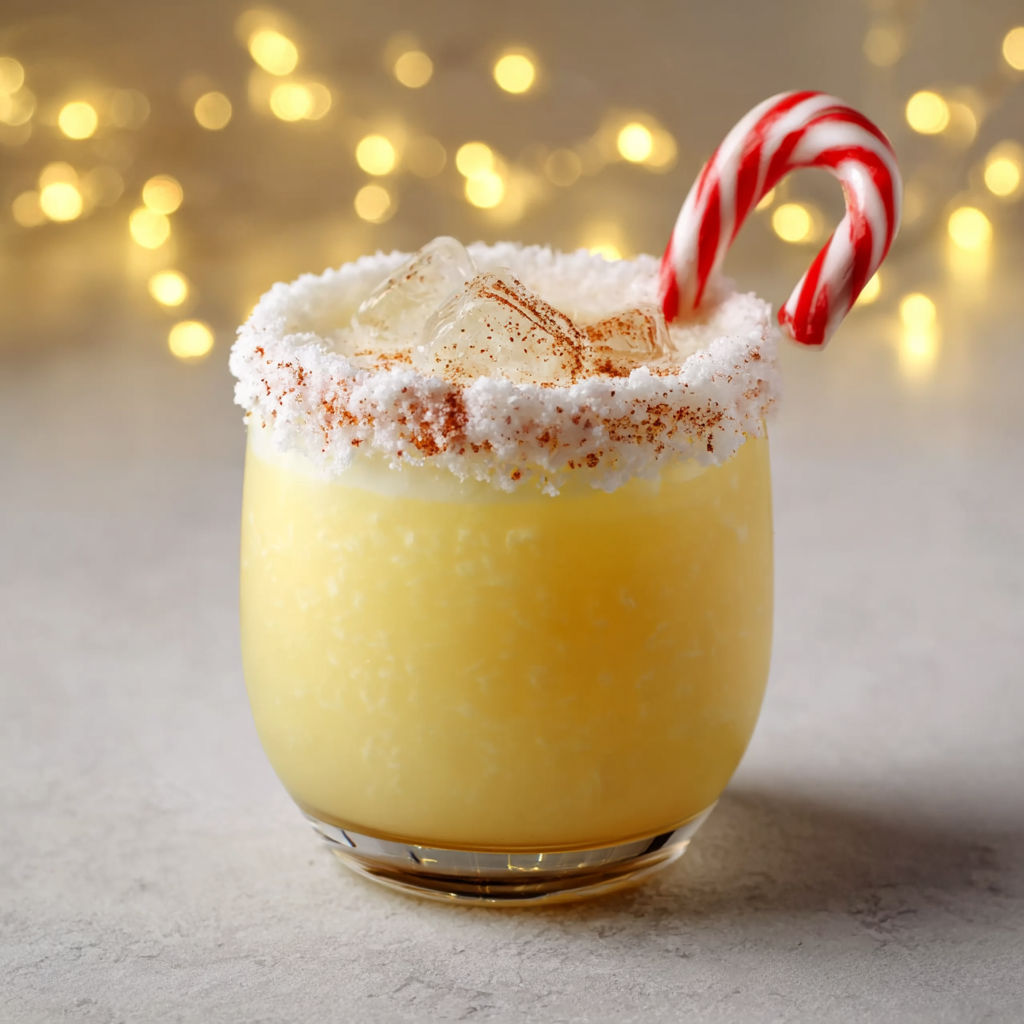 Boisson festive maison aux arômes tropicaux et épices.