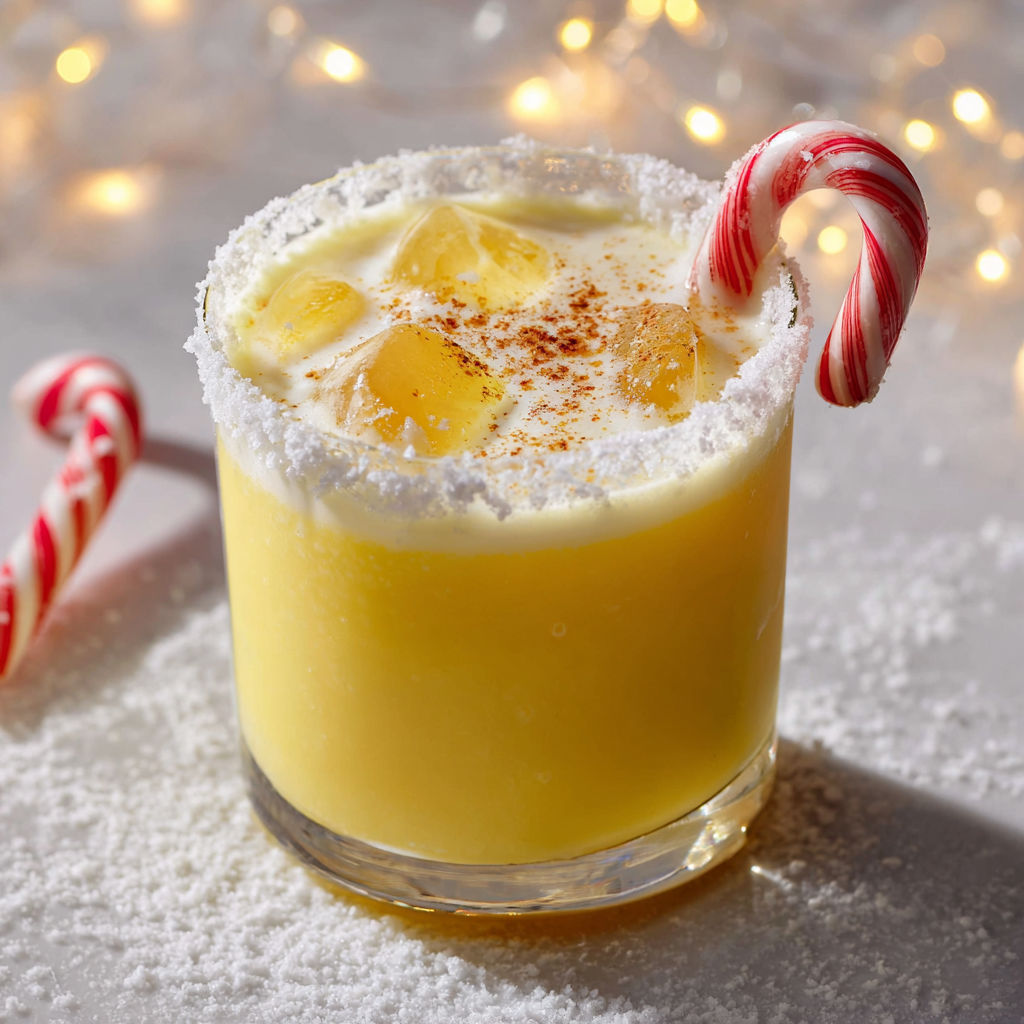 Cocktail gourmand de Noël, doux et exotique, parfait pour célébrer.