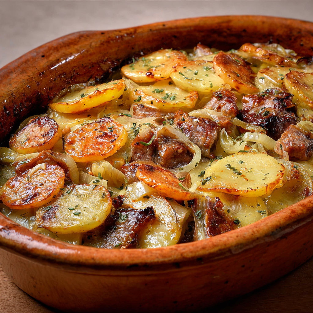 Terrine alsacienne mijotée, parfumée au vin blanc et bouquet garni.