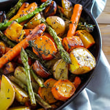 Légumes savoureux rôtis au sirop sucré