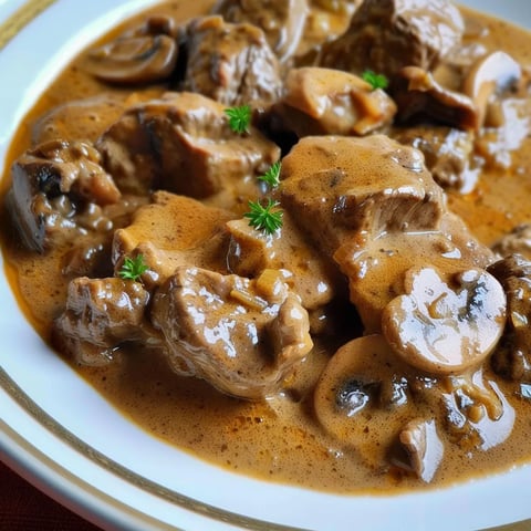 Boeuf stroganoff au Cookeo
