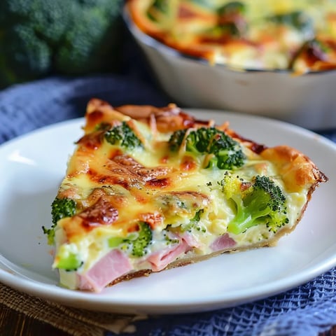 Clafoutis brocoli jambon tendre