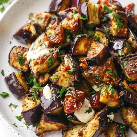 Aubergines épicées au tahini (pauvre en glucides, sans gluten)
