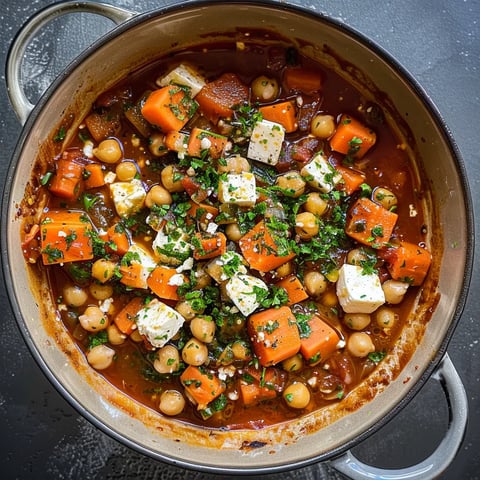Pois chiches carottes et feta, façon Ottolenghi