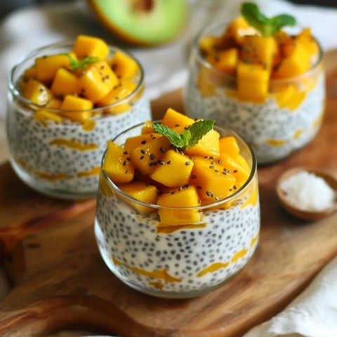 Chia Lait Coco Mangue – Petit-déj facile