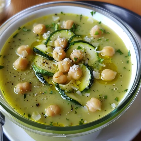 Savoureuse soupe courgette pois