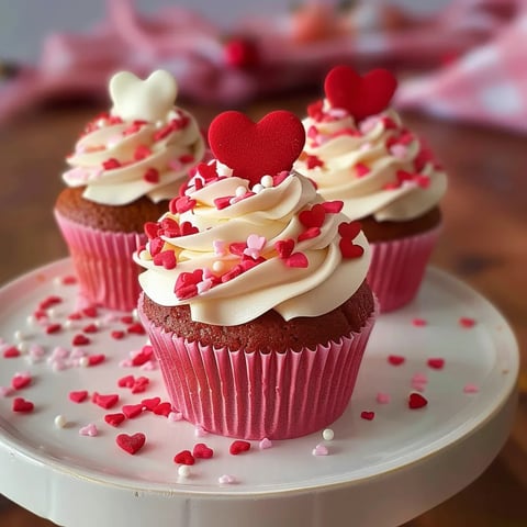 Cupcakes Saint-Valentin pleins de tendresse