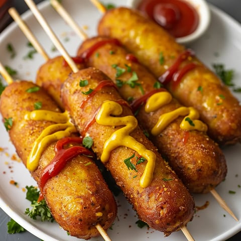 Corn dogs croustillants ultra rapides
