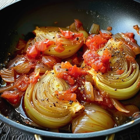 Fenouil tendre façon corse, compoté avec oignons et tomate