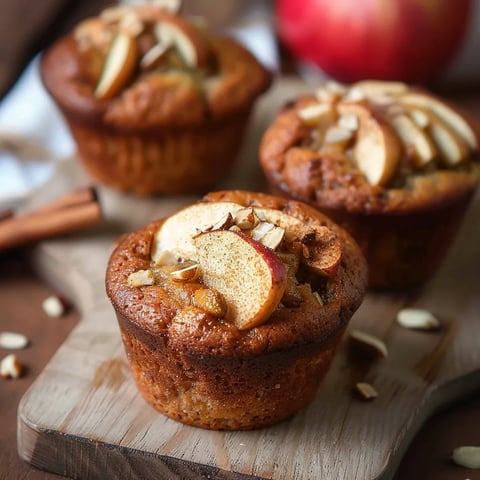 Douceurs muffins pomme, amande, cannelle et sans gluten