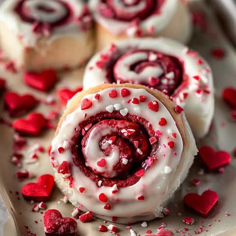 Rouleaux Red Velvet gourmands pour la Saint-Valentin