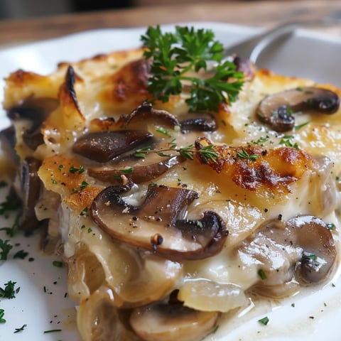 Gratin Facile et Léger aux Champignons