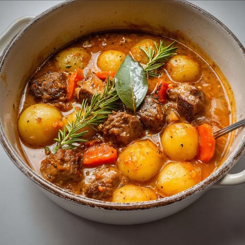 Plat mijoté d’Agneau, Pommes de Terre et Carottes pour se faire plaisir facilement.